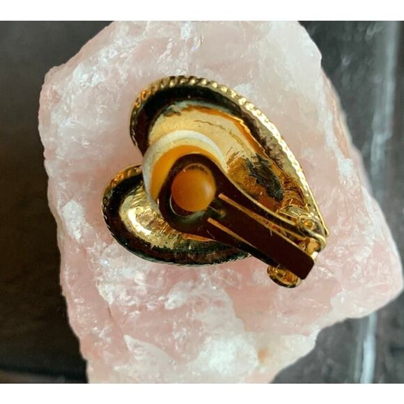 Gorgeous Heart shape CZ Dress clip, Unmarked - Picture 3 of 4